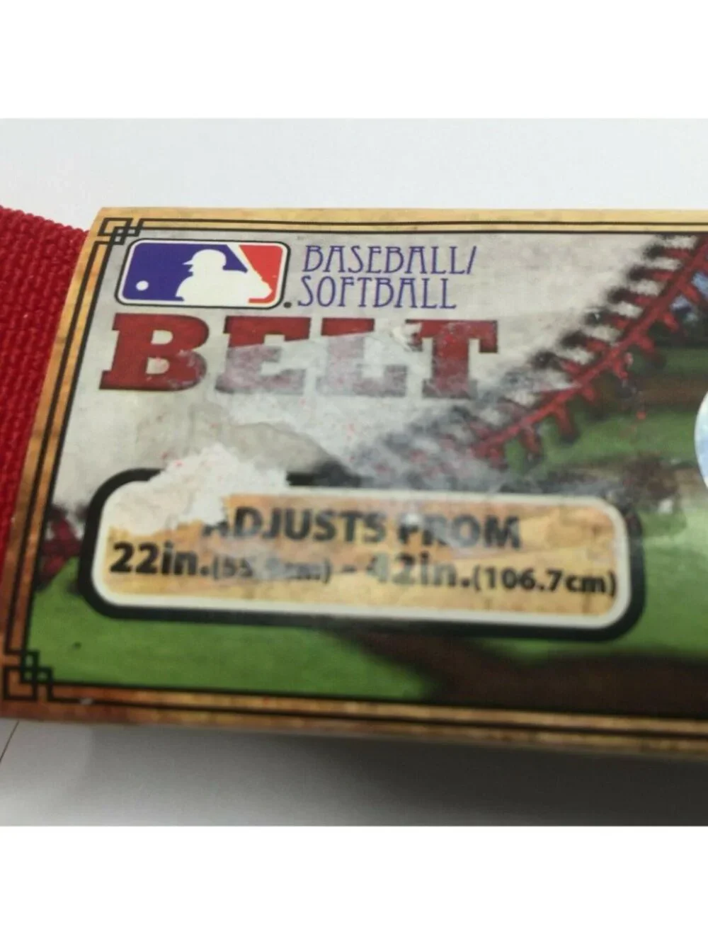 MBL Franklin Sports Men's Baseball Softball Red Belt Adjustable 22
